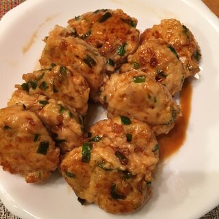 ニラ入り☆鶏胸肉の照り焼きつくね